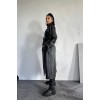 Siyah Reglan Kol Trençkot 153039
