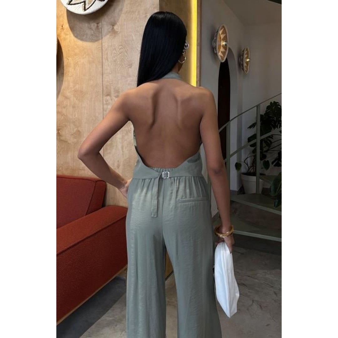 Halter Yaka Yelekli Modal Takım 10144 159112 Halter Yaka Yelekli Modal Takım 10144 159112