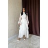 Beyaz Bel Detaylı Elbise - 162787 Beyaz Bel Detaylı Elbise - 162787