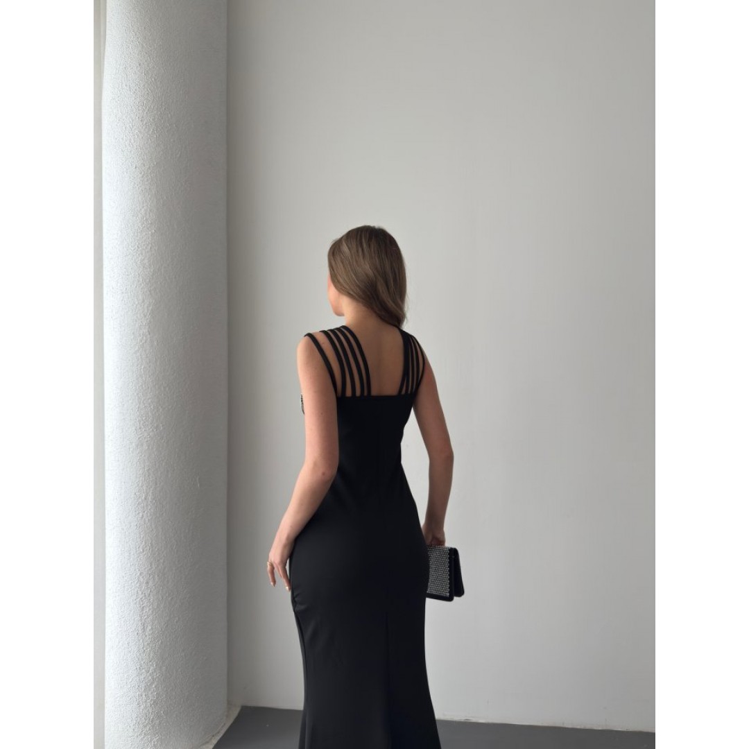 Kadın Omuz çoklu Askılı önü Taş Işlemeli Balık Kesim Janjan Krep Maxi Boy Elbise 159830 Kadın Omuz çoklu Askılı önü Taş Işlemeli Balık Kesim Janjan Krep Maxi Boy Elbise 159830
