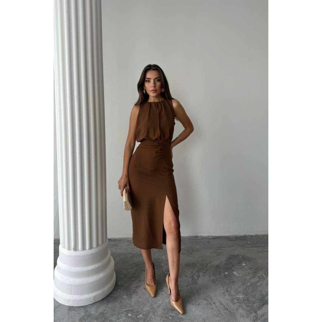 ELBİSE - Kahverengi 163861 ELBİSE - Kahverengi 163861