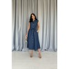Mavi Tencel Çıtçıtlı Elbise - 157273 Mavi Tencel Çıtçıtlı Elbise - 157273
