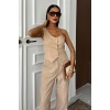 Tek Omuz Büstiyer Plazzo Pantolon Viscon Takım 10159 - 159273 Tek Omuz Büstiyer Plazzo Pantolon Viscon Takım 10159 - 159273