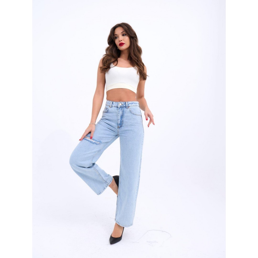 6491 DENİM WIDE LEG-AÇIK MAVİ - 143949 6491 DENİM WIDE LEG-AÇIK MAVİ - 143949