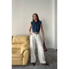 Mavi Yaka Detaylı Denim Crop - 158250 Mavi Yaka Detaylı Denim Crop - 158250