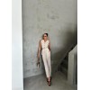 BEL LASTİK DETAYLI MODAL KUMAŞ PANTOLON - Bej 151178 BEL LASTİK DETAYLI MODAL KUMAŞ PANTOLON - Bej 151178