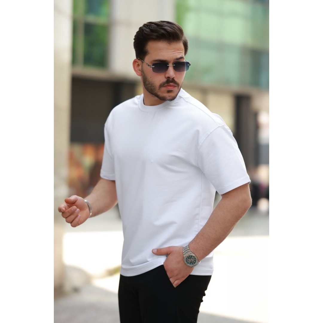 Erkek Kısa Kollu Basic Oversize Tshirt - 159121 Erkek Kısa Kollu Basic Oversize Tshirt - 159121