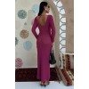 Göğüs Aksesuar Ve Pencereli Triko Elbise 2852 158964