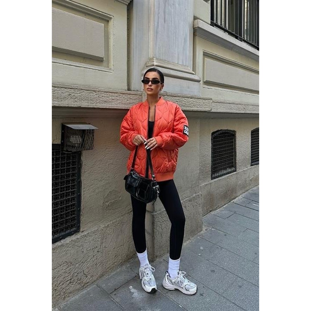 Alisa Oversize Kapitone Bomber Ceket 7058 -08 156120 Alisa Oversize Kapitone Bomber Ceket 7058 -08 156120