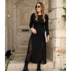 Kadın Uzun Kollu Bisiklet Yaka Sırt Dekolteli Dantel Yırtmaçlı Uzun Krep Elbise - 132661 Kadın Uzun Kollu Bisiklet Yaka Sırt Dekolteli Dantel Yırtmaçlı Uzun Krep Elbise - 132661