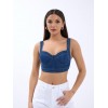 7131 KOT CROP-MAVİ 149142