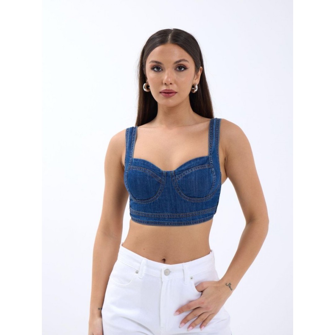 7131 KOT CROP-MAVİ 149142