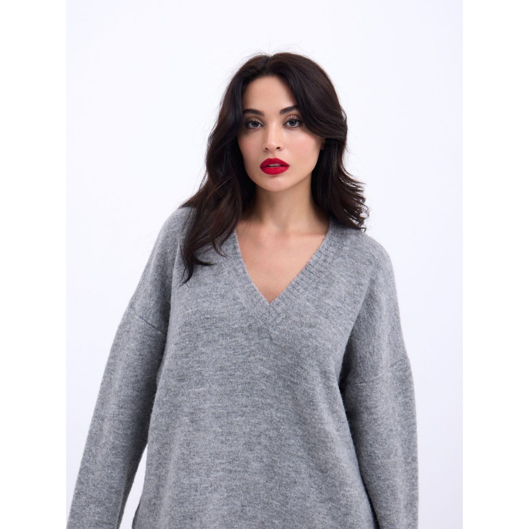 43281 TRİKO V YAKA SALAŞ-GRİ - 144169 43281 TRİKO V YAKA SALAŞ-GRİ - 144169