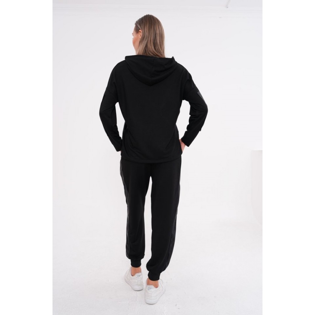 Kadın Uzun Kollu Kapüşonlu Oversize Sweat Ve Pantolon Ikili Takım 127796 Kadın Uzun Kollu Kapüşonlu Oversize Sweat Ve Pantolon Ikili Takım 127796
