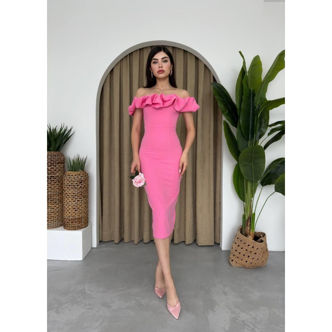 Popi Madonna Yaka Kalem Elbise - 147481 Popi Madonna Yaka Kalem Elbise - 147481