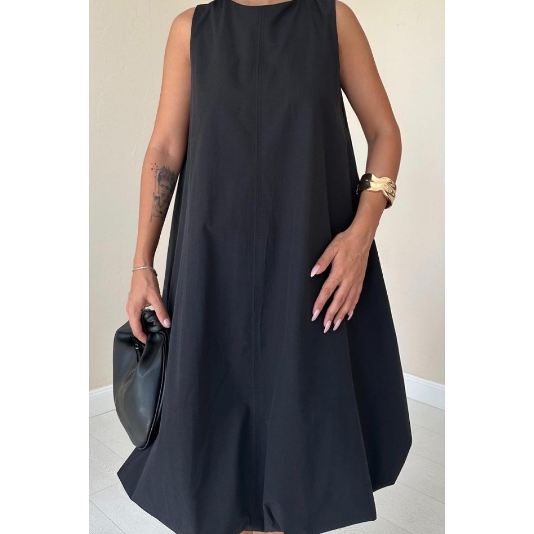 Siyah Comfort Balon Elbise 153646 Siyah Comfort Balon Elbise 153646