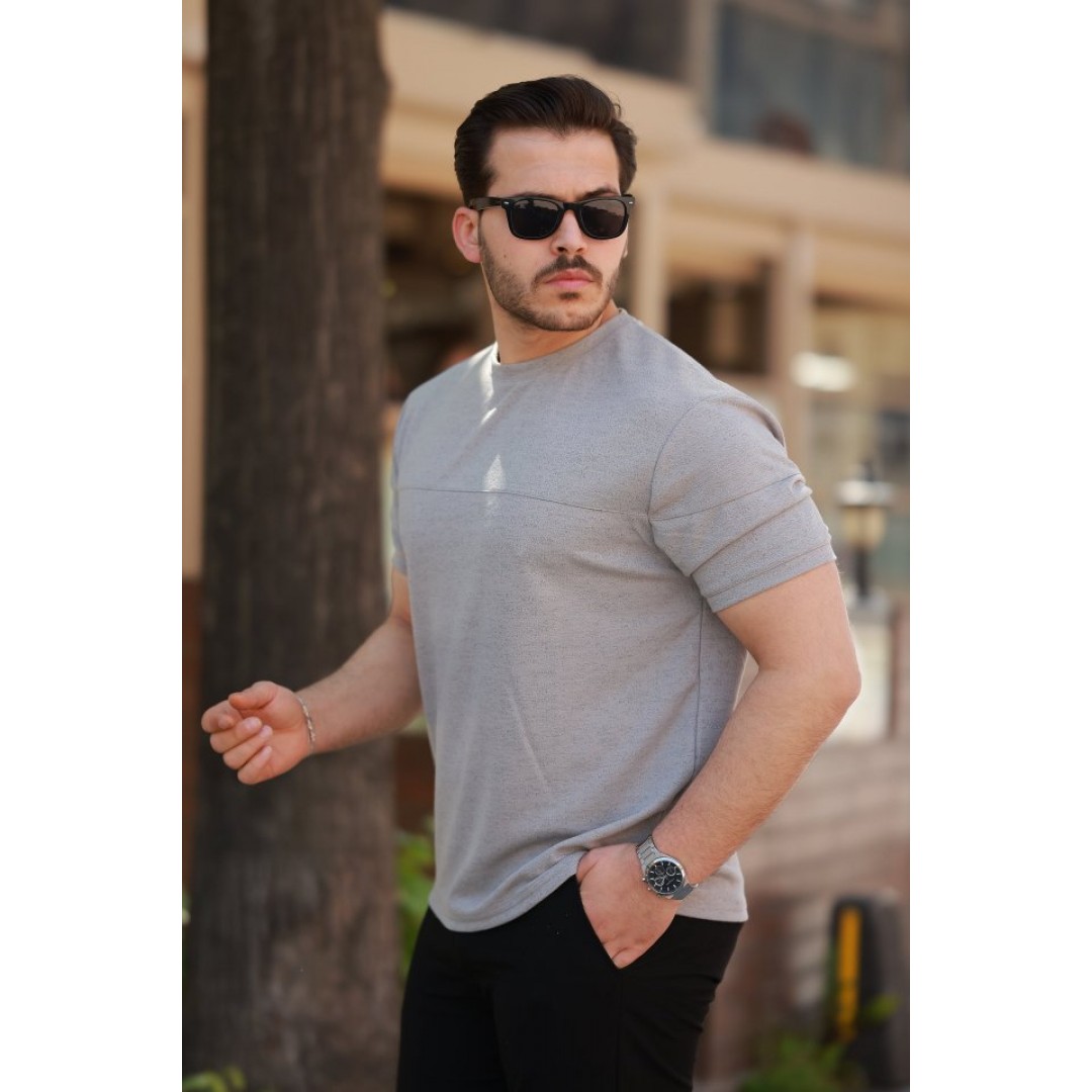Erkek Oversize Bisiklet Yaka Kısa Kollu T-shirt 160099 Erkek Oversize Bisiklet Yaka Kısa Kollu T-shirt 160099