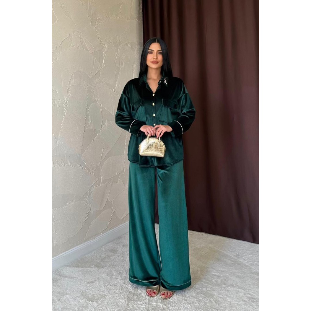 Zümrüt Kadife Biyeli Takım 154195 Zümrüt Kadife Biyeli Takım 154195