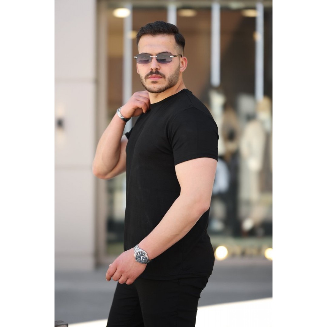 Erkek Mini Jakarlı Kısa Kollu T-shirt - 161228 Erkek Mini Jakarlı Kısa Kollu T-shirt - 161228
