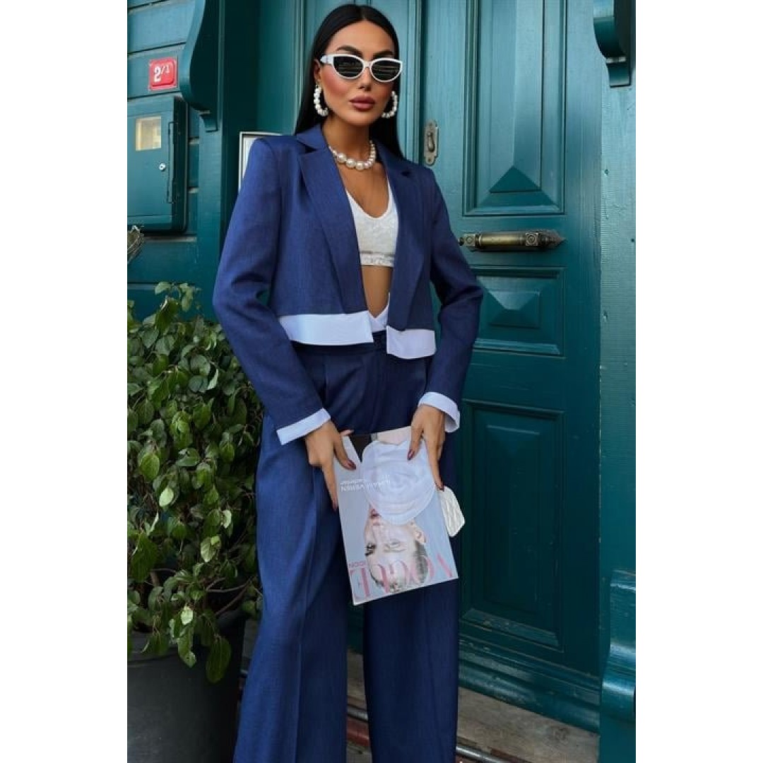 Audrey Crop Ceket Takım 10106 - 158620 Audrey Crop Ceket Takım 10106 - 158620
