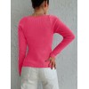 Kadın Pembe Dekolteli Kare Yaka Triko Bluz 2042 - 131994 Kadın Pembe Dekolteli Kare Yaka Triko Bluz 2042 - 131994