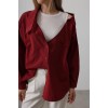 Atlet Detaylı Gömlek - Bordo 159644 Atlet Detaylı Gömlek - Bordo 159644