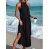 Kadın Daire Yakalı Reglan Kol Viskon Elbise - 162442