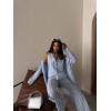 ÇİZGİLİ KETEN YELEK-PANTOLON TAKIM - Mavi - 152060 ÇİZGİLİ KETEN YELEK-PANTOLON TAKIM - Mavi - 152060