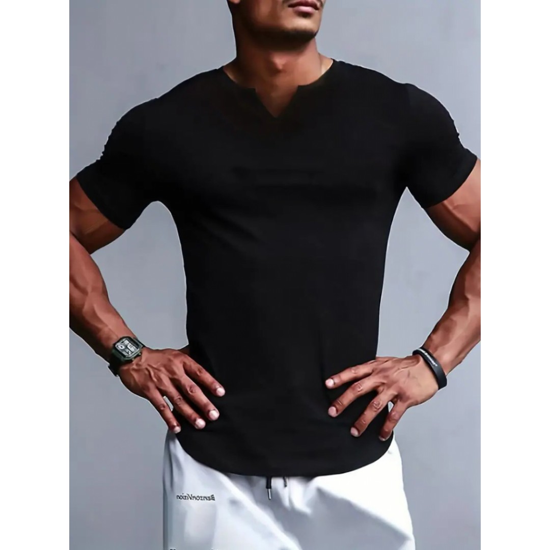 Erkek Kısa Kollu V Yaka Süprem T-shirt 158348