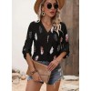 Kadın Yaprak Baskı Ayarlanabilir Fakir Kol Süper Soft Bluz 115568 Kadın Yaprak Baskı Ayarlanabilir Fakir Kol Süper Soft Bluz 115568