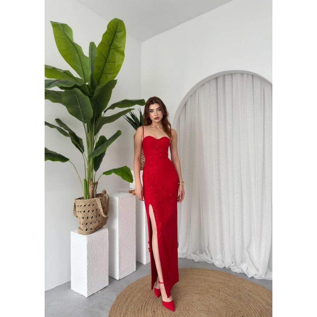 Stor Gül Detaylı Elbise 161371 Stor Gül Detaylı Elbise 161371