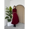 Dina Boğazlı Midi Elbise - 147224 Dina Boğazlı Midi Elbise - 147224
