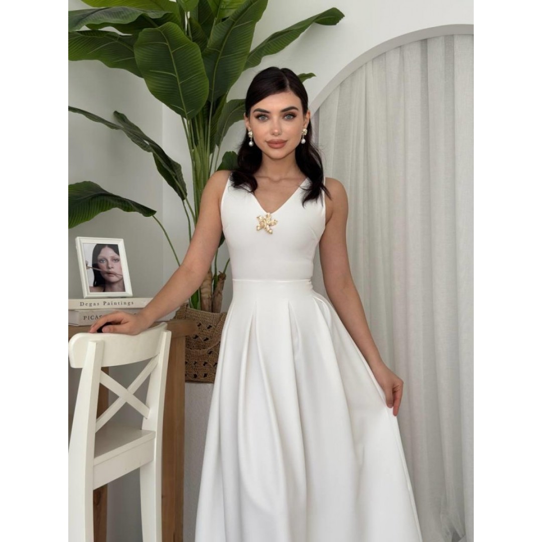 Late Yıldız Detaylı Elbise - 152386