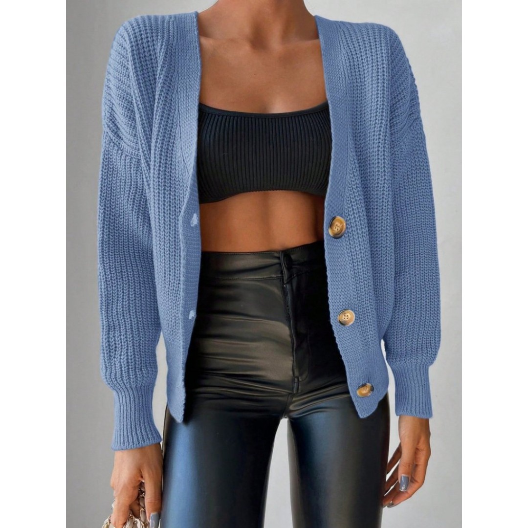 Düğme Detay Triko Bluz 138048 Düğme Detay Triko Bluz 138048