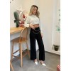 Kadın Beli Zincir Detay Ithal Krep Pantolon - 135591 Kadın Beli Zincir Detay Ithal Krep Pantolon - 135591