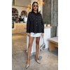 Kristal Taş Çakımlı Poplin Gömlek 3413 158522 Kristal Taş Çakımlı Poplin Gömlek 3413 158522