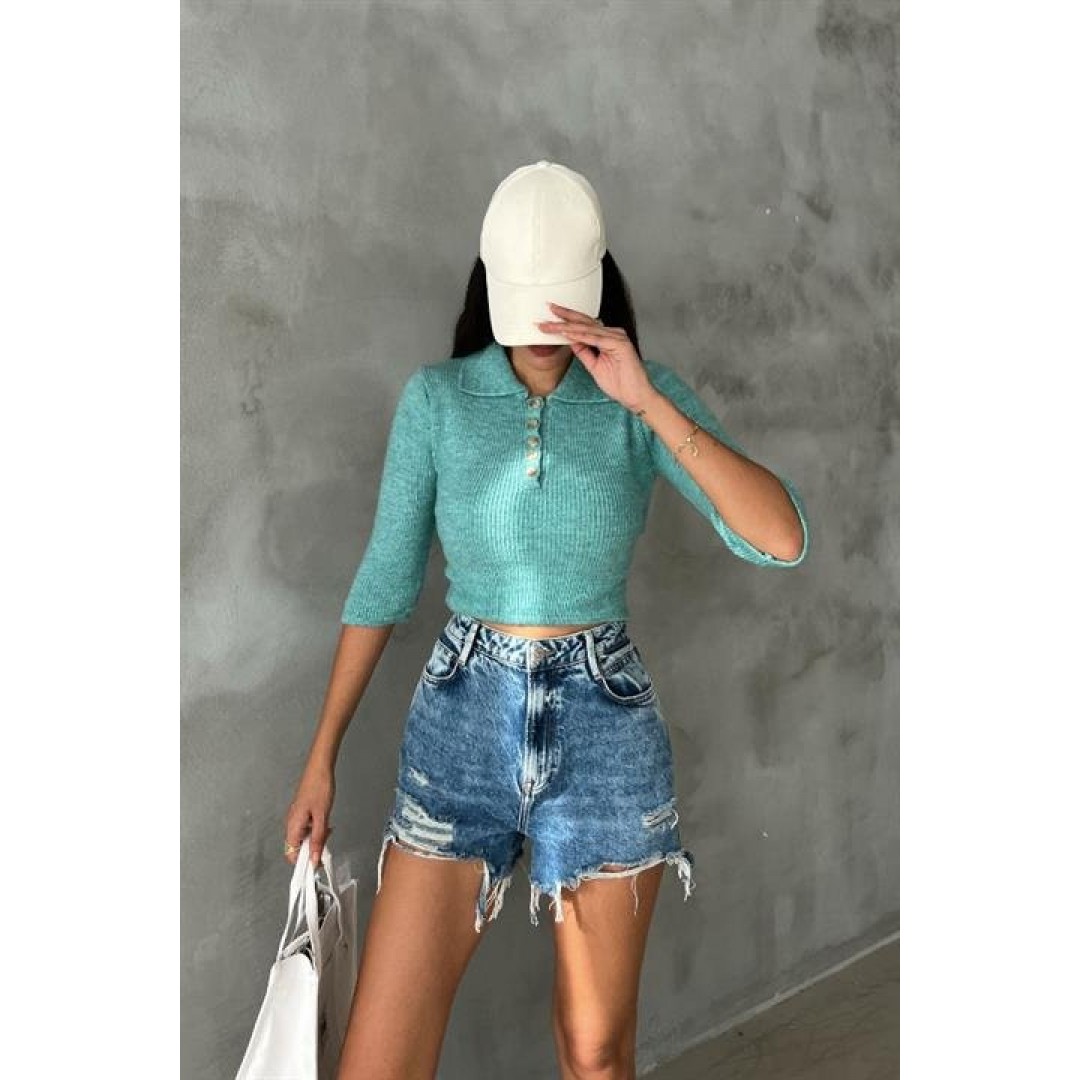LorisBağlamalı Crop Triko 1062-02 155843 LorisBağlamalı Crop Triko 1062-02 155843