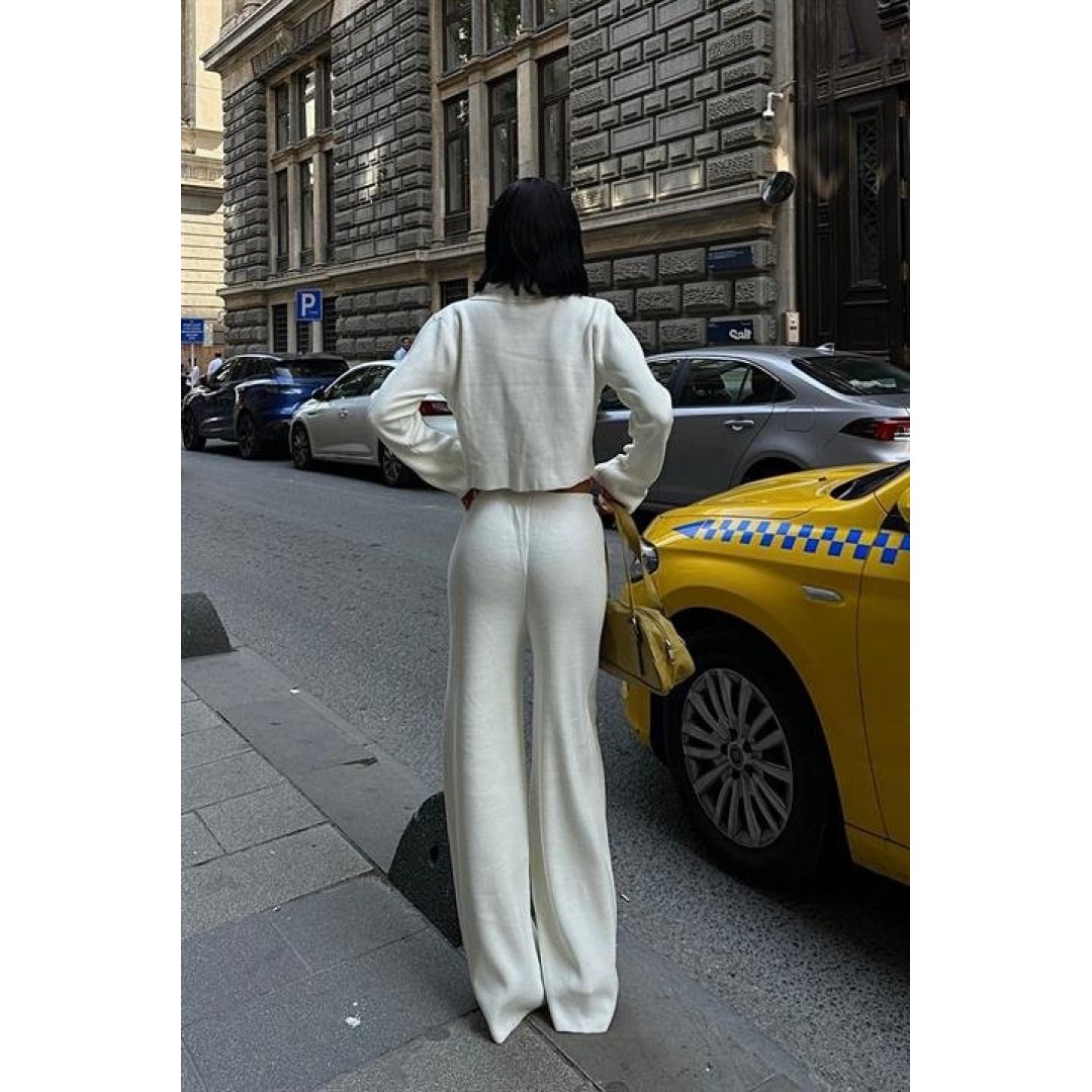 Nancy Kruveze Yaka Crop Takım 9954 - 25 155856 Nancy Kruveze Yaka Crop Takım 9954 - 25 155856