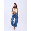 7086 KOT PANTOLON-MAVİ 143745