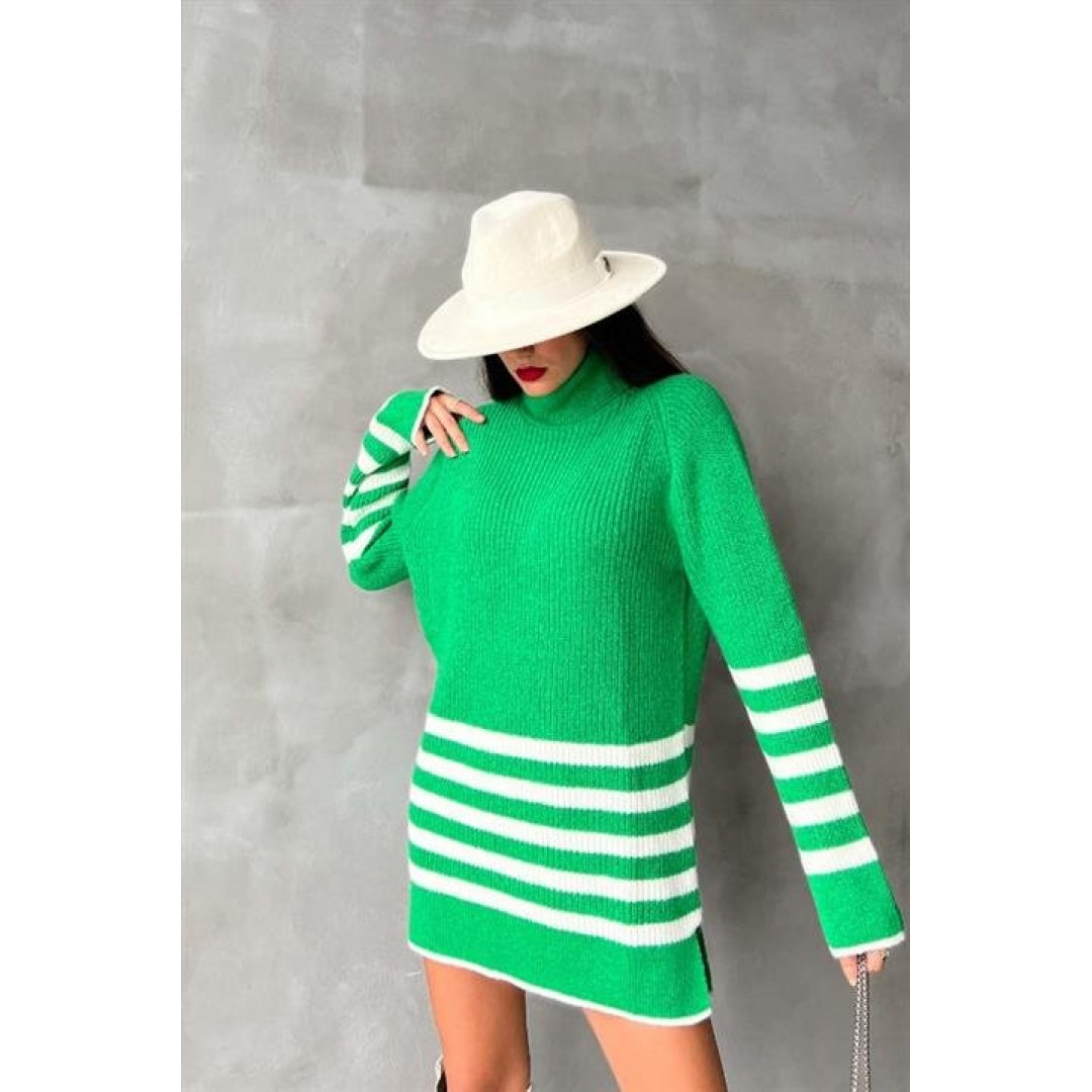 Palgen Çizgili Oversize Kazak 1195-09 155778 Palgen Çizgili Oversize Kazak 1195-09 155778