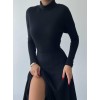 Dina Boğazlı Midi Elbise - 147223 Dina Boğazlı Midi Elbise - 147223