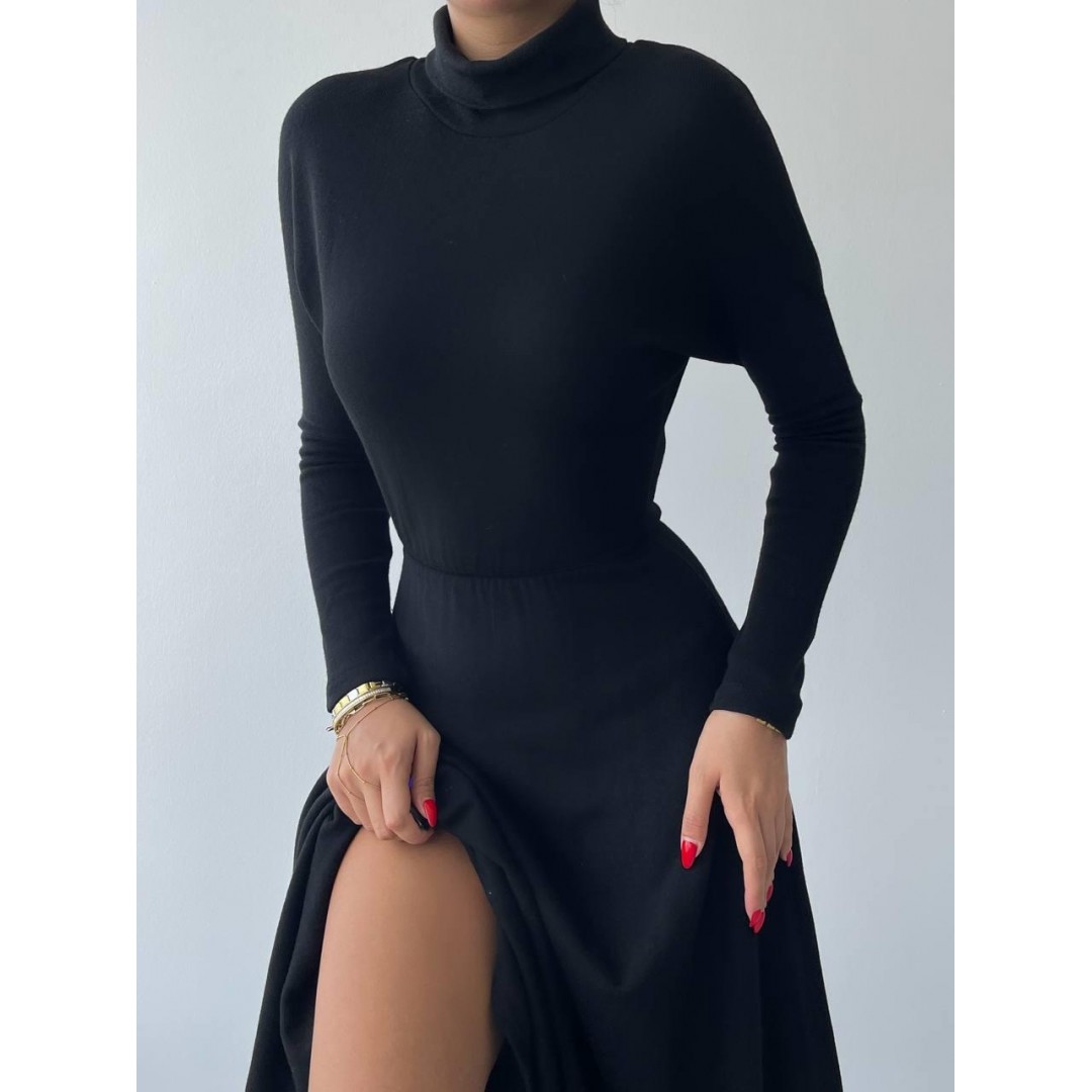 Dina Boğazlı Midi Elbise - 147223 Dina Boğazlı Midi Elbise - 147223