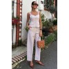 Kalın Askılı Bluz Pantolon Keten Takım 10187 160568 Kalın Askılı Bluz Pantolon Keten Takım 10187 160568