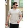 Erkek Bisiklet Yaka Ribanalı Kısa Kollu Tshirt - 159179 Erkek Bisiklet Yaka Ribanalı Kısa Kollu Tshirt - 159179