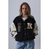 Kaşe Biker Ceket - Siyah 151411 Kaşe Biker Ceket - Siyah 151411