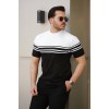 Erkek çizgili Kısa Kollu T-shirt 159911