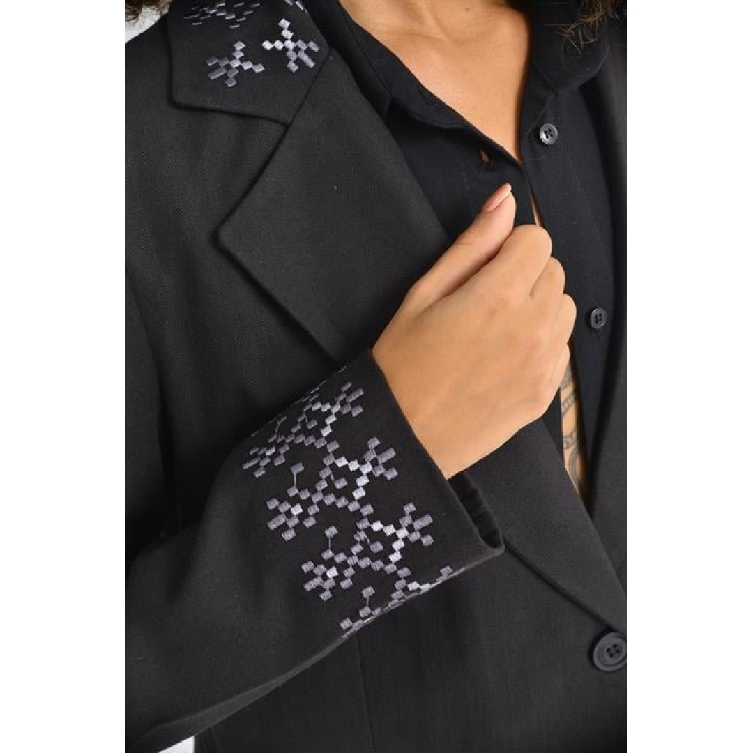 Leomie Nakışlı Blazer Ceket 6106 155210 Leomie Nakışlı Blazer Ceket 6106 155210