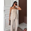 Straplez Büstiyerli Plazzo Pantolonlu Çizgili Takım 10151 159269 Straplez Büstiyerli Plazzo Pantolonlu Çizgili Takım 10151 159269