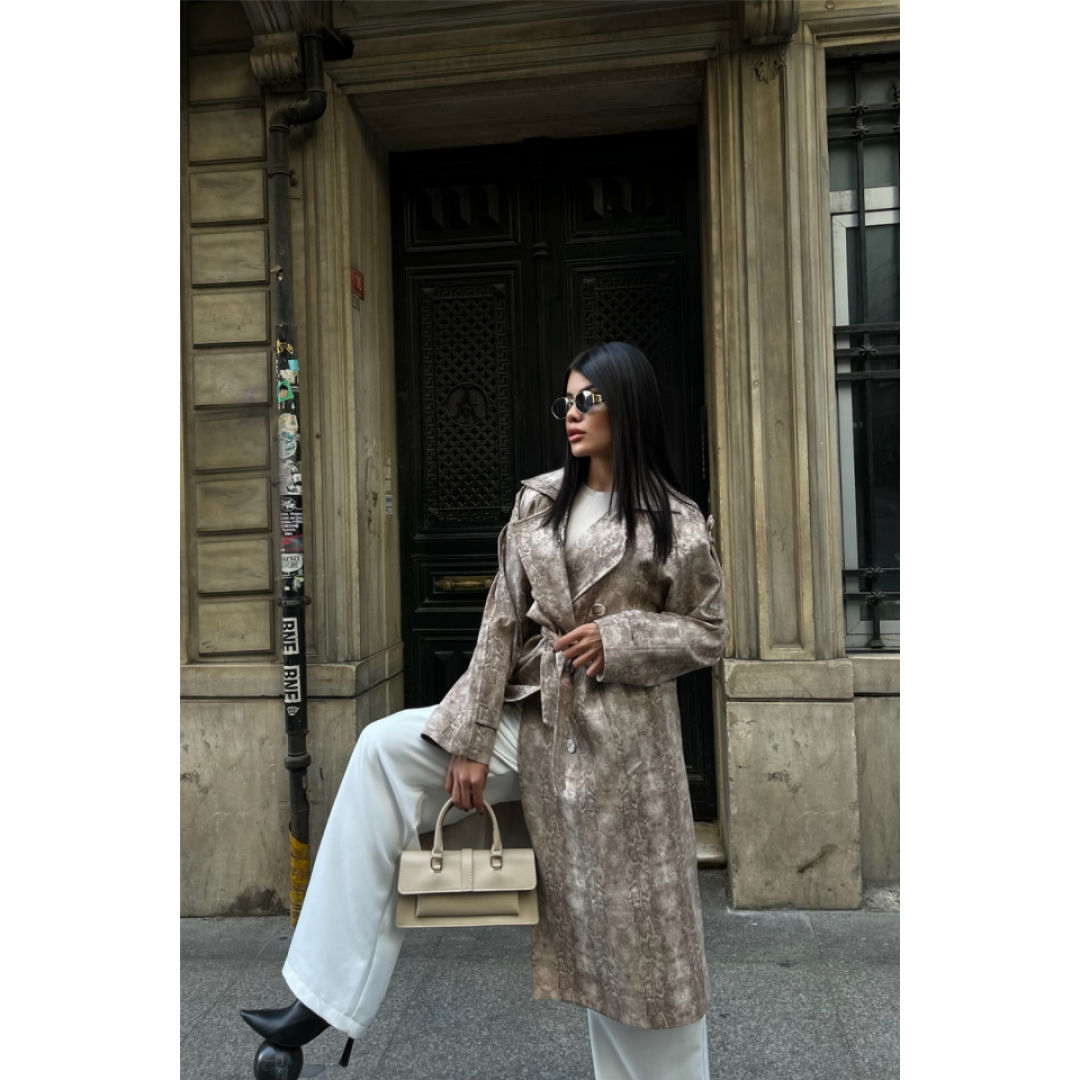 YILAN DESEN TRENCH - Bej