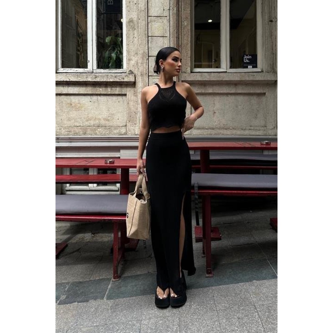 Elena Yırtmaç Detay Crop Takım 9834 155114 Elena Yırtmaç Detay Crop Takım 9834 155114